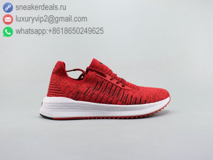 Puma Suede Platform Gold Men Knit Running Shoes Red Size 39-44